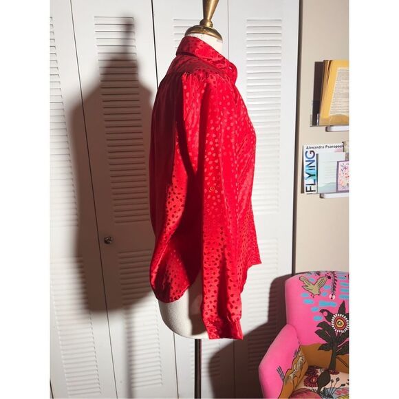 All Hours | Women’s | Blouse | XS | Abstract Patterned Vintage Button Down Top - Picture 5 of 5